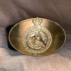 Original Polo Ralph Lauren Co horse bronze buckle